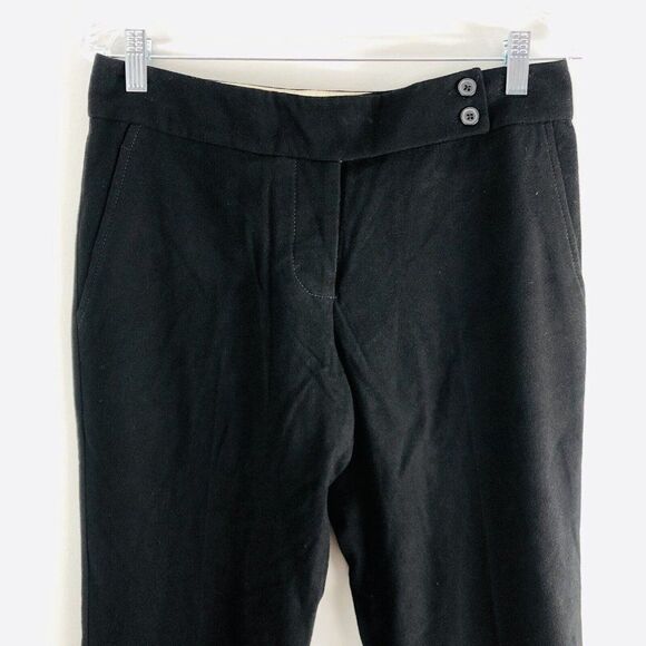 Anthropologie Elevenses Size 6 Black Slim Business Casual Crop Pant - Picture 2 of 12